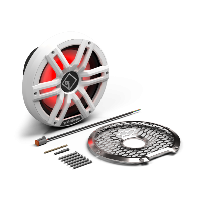 Rockford Fosgate M2 10" DVC 2Ω Color Optix Sealed Marine Subwoofer: White Gen-2 - M2D2-10S-G2
